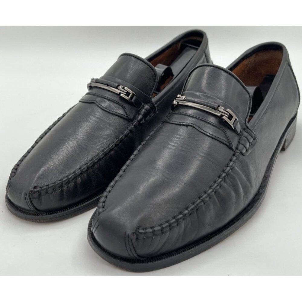 Allen Edmonds Larissa Black Leather Horsebit Loafers Mens Size 9.5D Dress Shoes